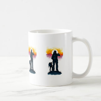 Caneca De Café caminhantes silenciados iluminados