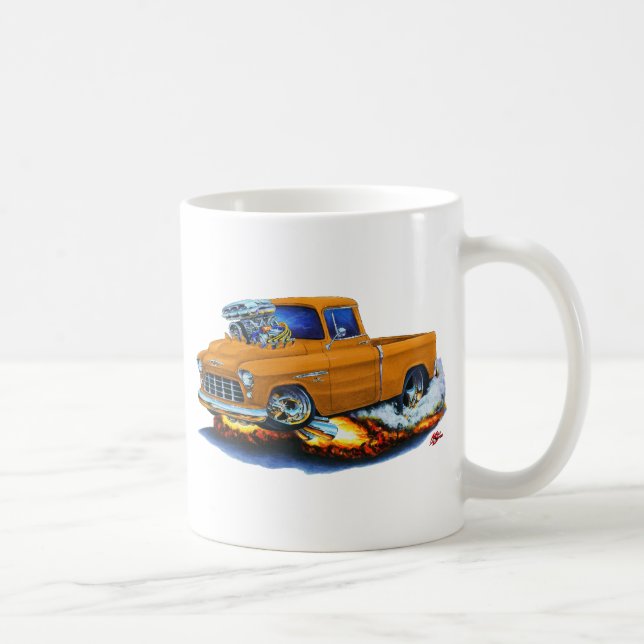 Caneca De Café Caminhão 1955 da laranja do recolhimento de Chevy (Direita)