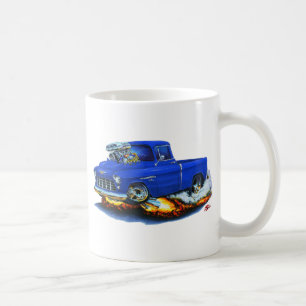 Caneca De Café Caminhão 1955 do azul do recolhimento de Chevy