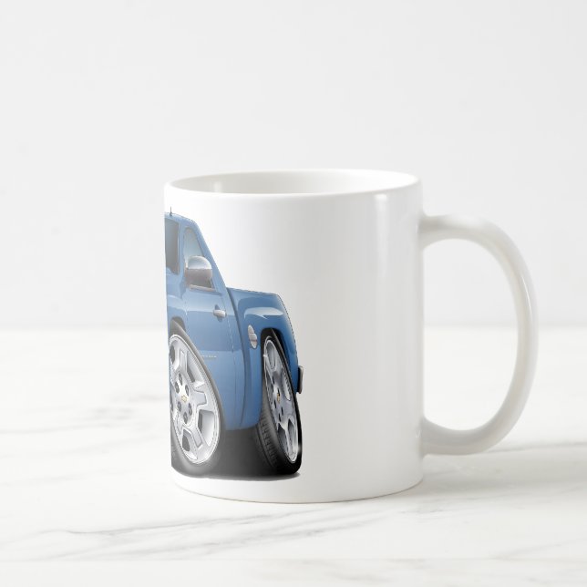 Caneca De Café Caminhão azul do granito de Chevy Silverado (Direita)
