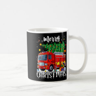 Caneca De Café Caminhão de Bombeiros de Natal Árvore de Natal Pij