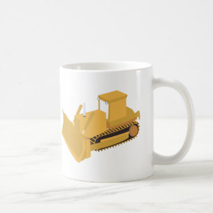 Caneca De Café Caminhão de Construção Bulldozer