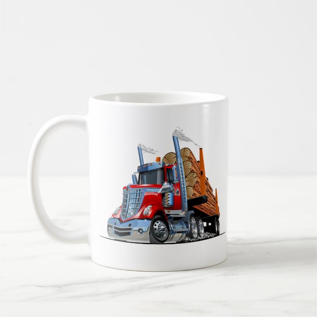 Caneca De Café Caminhão de desenho animado (Esquerda)