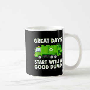 Caneca De Café Caminhão de lixo legal Caminhão de despejo bom Hom