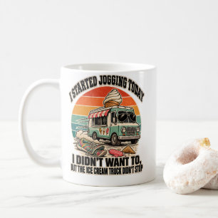 Caneca De Café Caminhão de Sorvete Não Parou o Corredor Humor