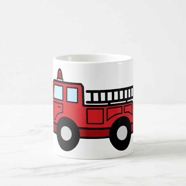 Caneca De Café Caminhão do veículo da emergência do Firetruck do (Centro)