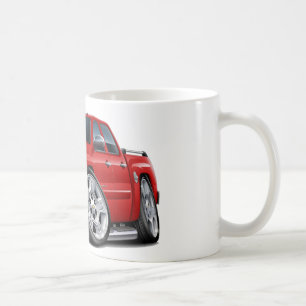 Caneca De Café Caminhão do vermelho de Chevy Silverado Dualcab