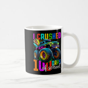 Caneca De Café Caminhão Monstro 100º Dia De Aula Meninos 100 Dias
