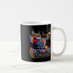 Caneca De Café Caminhão Monstro Águia Dinossauro 4 de Julho Améri