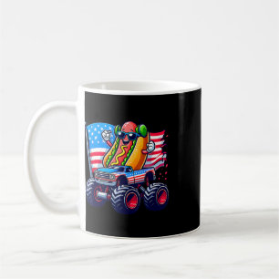 Caneca De Café Caminhão Monstro American Hotdog Sungles 4 De Julh