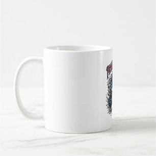 Caneca De Café Caminhão Monstro de Caveira Patriótico 1776 Off Ro