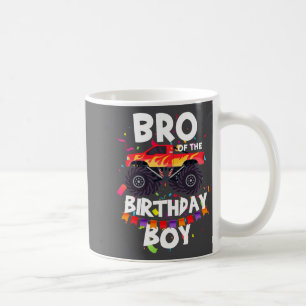 Caneca De Café Caminhão Monstro Irmão Do Menino Do Aniversário Ca