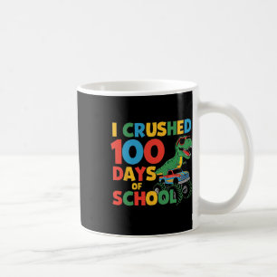Caneca De Café Caminhão Monstro legal Dinossauro T-rex Esmagado 1