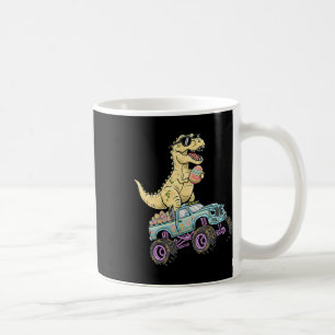 Caneca De Café Caminhão Monstro T Rex de Páscoa Infantil Gráfico