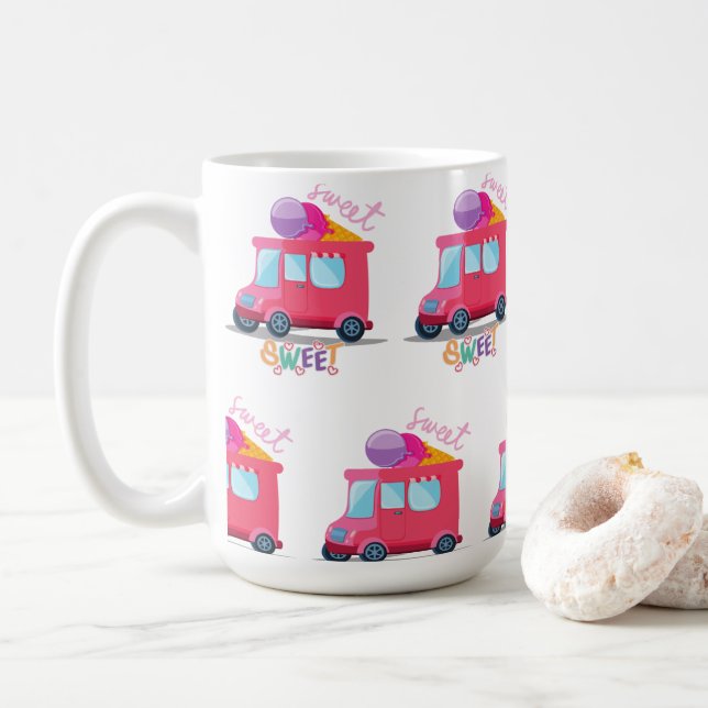 Caneca De Café caminhão sorvete (Com Donut)
