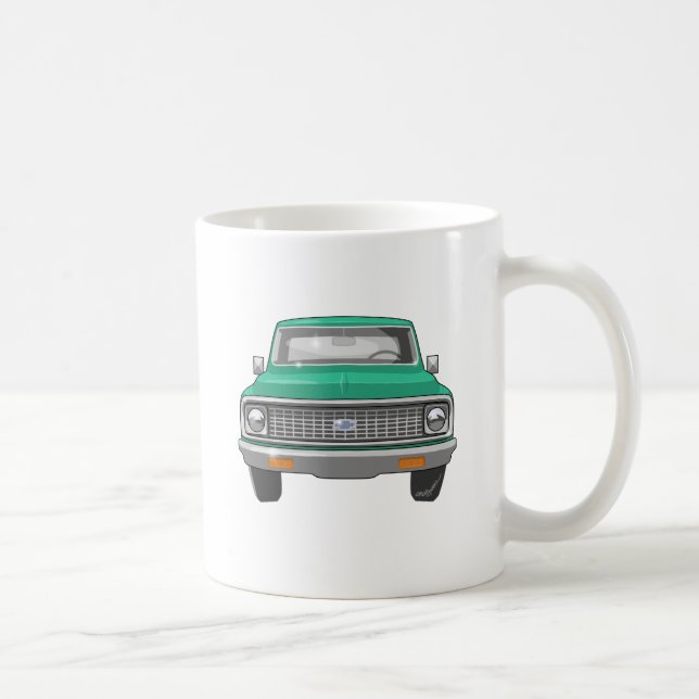 Caneca De Café Caminhão verde de 1974 Chevy (Direita)