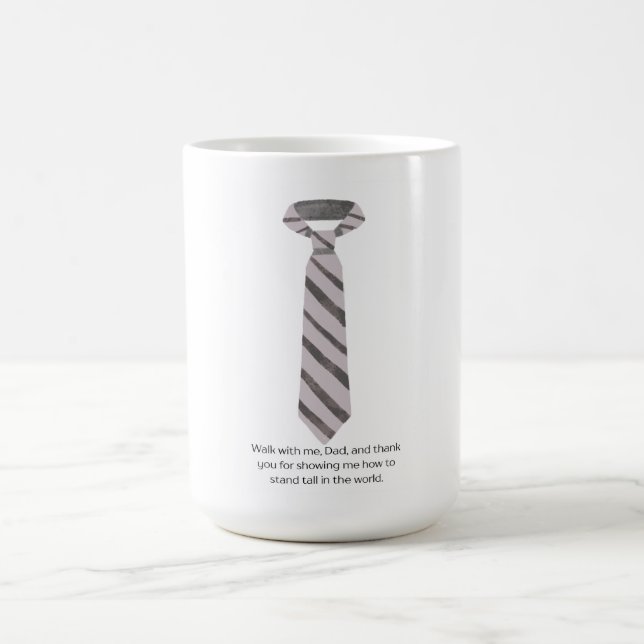 Caneca De Café Caminhar Comigo Pai Citação de Gravata do Dia dos  (Centro)