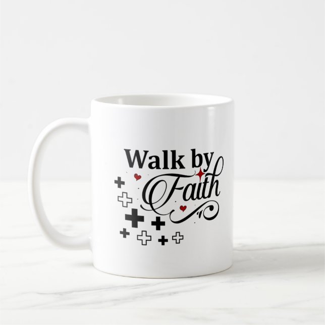 Caneca De Café Caminhar por Faith (Esquerda)