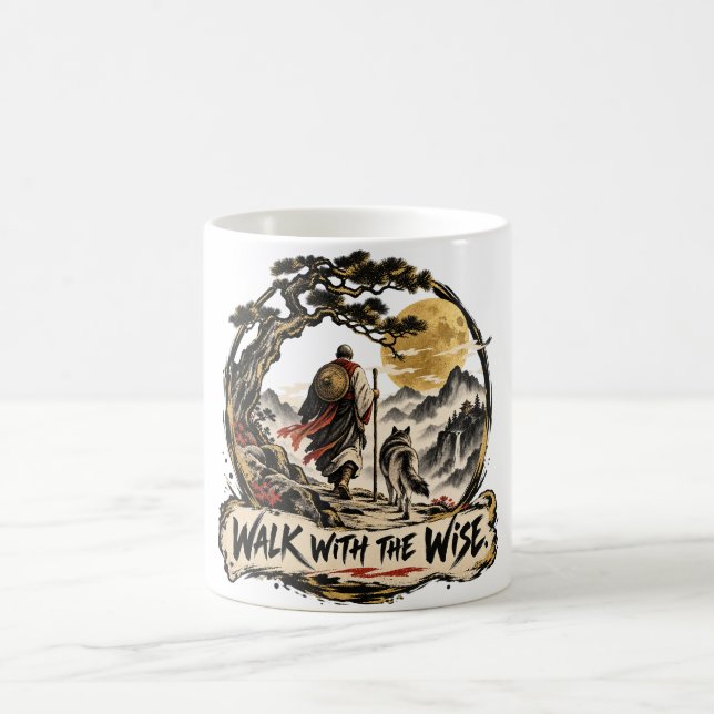 Caneca De Café Caminhe Com o Sabio Dhammapada (Centro)
