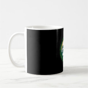 Caneca De Café Caminhe mais, se preocupe menos, engraçado, legal,