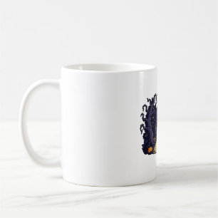 Caneca De Café Caminho Assustador da Floresta Assombrada sob Luz 