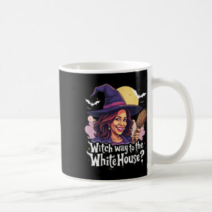 Caneca De Café Caminho De Bruxa Para A Casa Branca Lady Kamala Ha