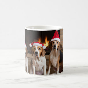 Caneca De Café Caminho-de-raposa Americano Lareira Natal