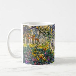 Caneca De Café Caminho do Impressionismo: Floresta Ensolarada Aqu