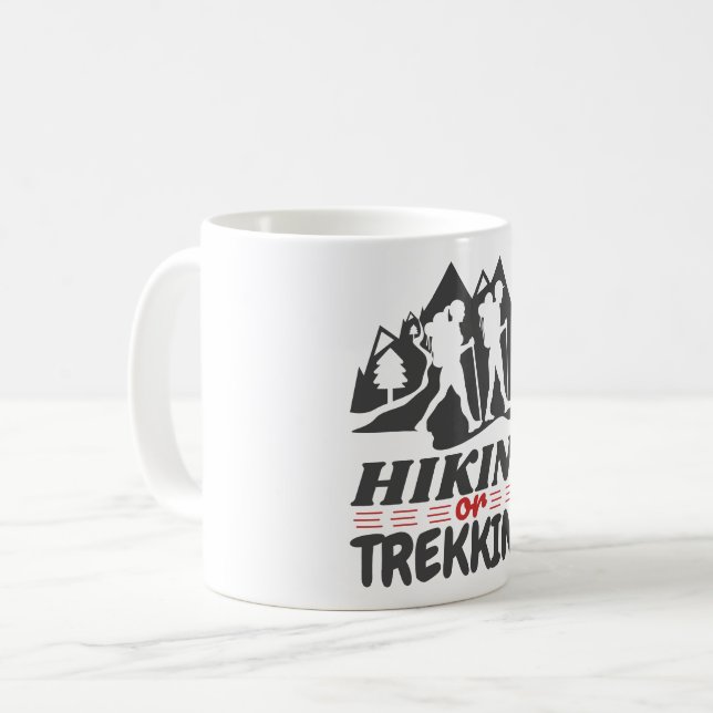Caneca De Café Caminho ou Trekking (Frente Esquerda)