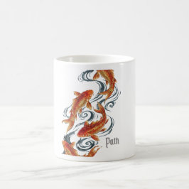 Caneca De Café Caminho – Símbolo Atemporal de Koi de Crescimento,