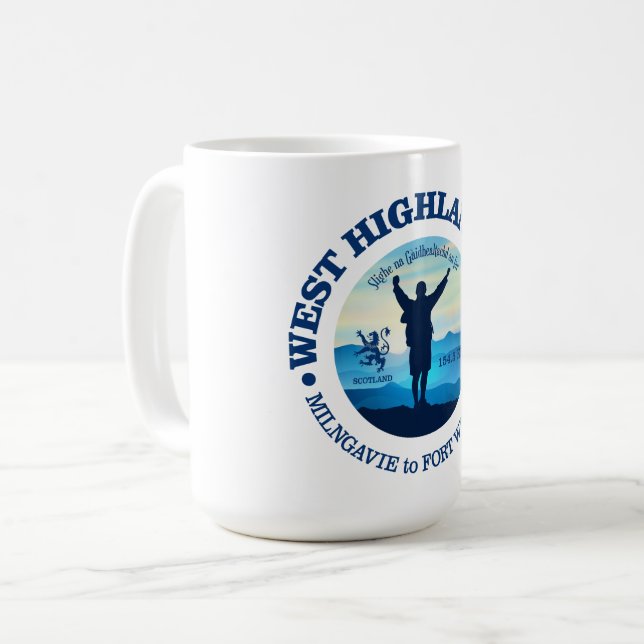 Caneca De Café Caminho (West Highland Way) (Frente Esquerda)