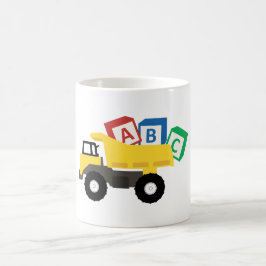 Caneca De Café Caminhões de Construção de Caminhões ABC