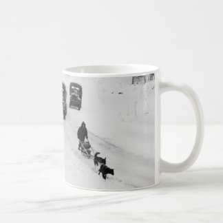 Caneca De Café Caminhões do Alasca de Dogsled & de exército