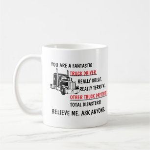 Caneca De Café Caminhoneiro Divertido Fantástico Motorista de Cam