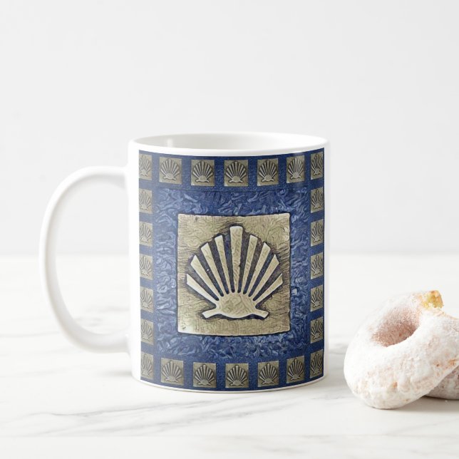 Caneca De Café Camino de Santiago A rua James 0031 (Com Donut)