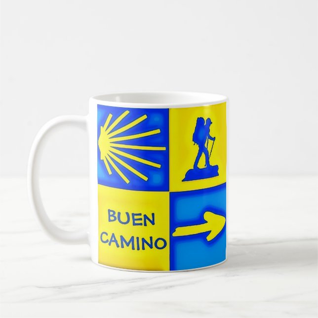 Caneca De Café Camino de Santiago Coffee Mug (Esquerda)