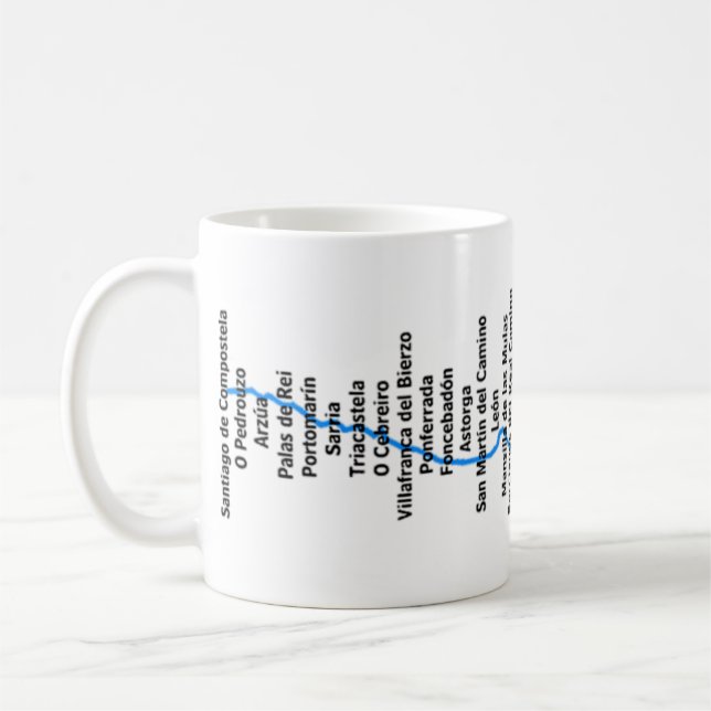 Caneca De Café Camino de Santiago Coffee Mug (Esquerda)