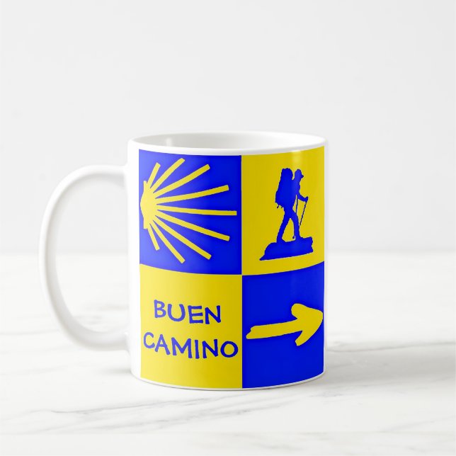 Caneca De Café Camino de Santiago Coffee Mug (Esquerda)