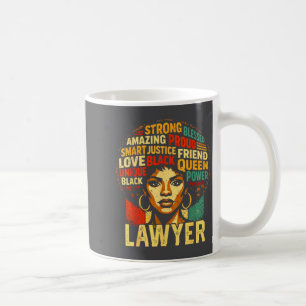 Caneca De Café Camisa Advogado Mês da História Negra Poderoso