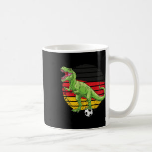Caneca De Café Camisa Alemã Soccer Dino Trex Alemanha Bandeira Fo