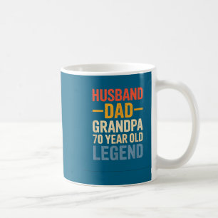 Caneca De Café Camisa Ano 70 Lenda Antiga Marido Pai