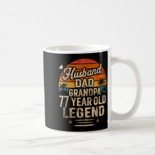 Caneca De Café Camisa Ano Lenda de Trás Marido Pai Avô