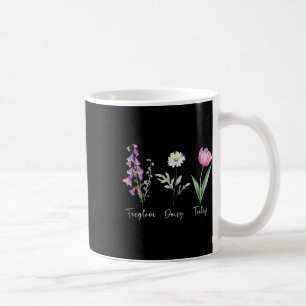 Caneca De Café Camisa Anti Trump Floral Sutil Flores Dedaleira Da