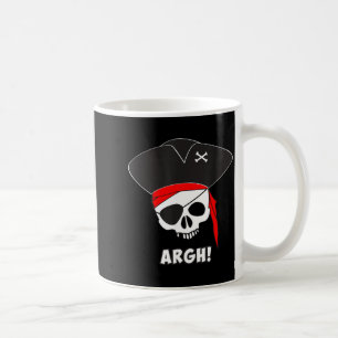 Caneca De Café Camisa Argh Pirata Roupa Divertida de Halloween Es