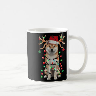 Caneca De Café Camisa Árvore de Natal Shiba Inu Chapéu de Papai N