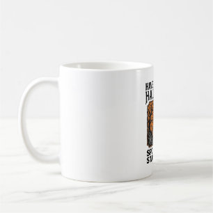 Caneca De Café Camisa Assombrada de Halloween Design de Festa Vin