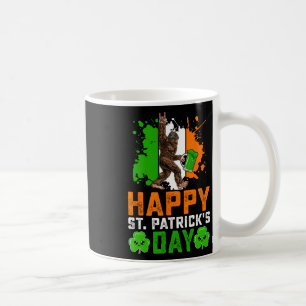 Caneca De Café Camisa Bigfoot Feliz Dia de São Patrício Verde Div