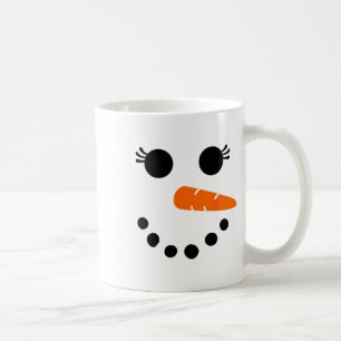 Caneca De Café Camisa Bonita De Rosto De Neve Para Mulheres Menin