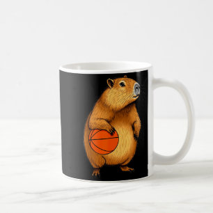 Caneca De Café Camisa Capivara Jogador de Basquete Esporte Animal