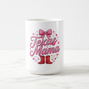 Caneca De Café Camisa com Laço Coquette Texas Mama - Laço Rosa Te